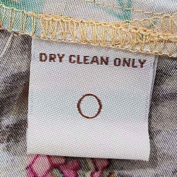 Vintage Womens Tropical Floral Silk Blouse Top Shirt Summer Fun Festive‎ 1X NEW - Picture 7 of 10